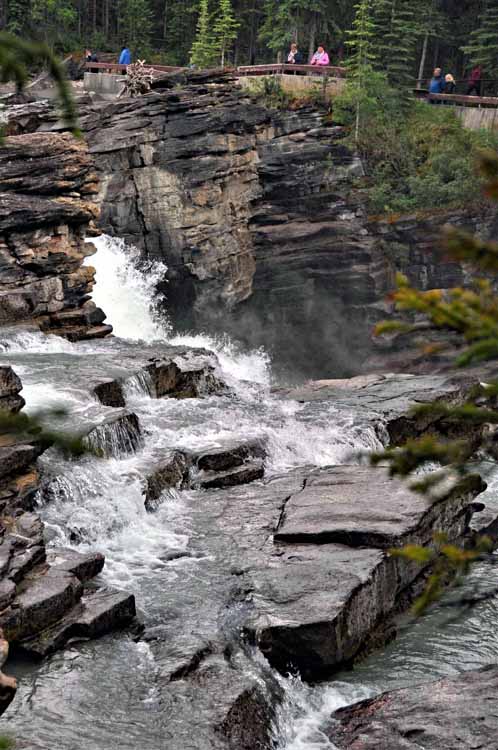 raging waterfall